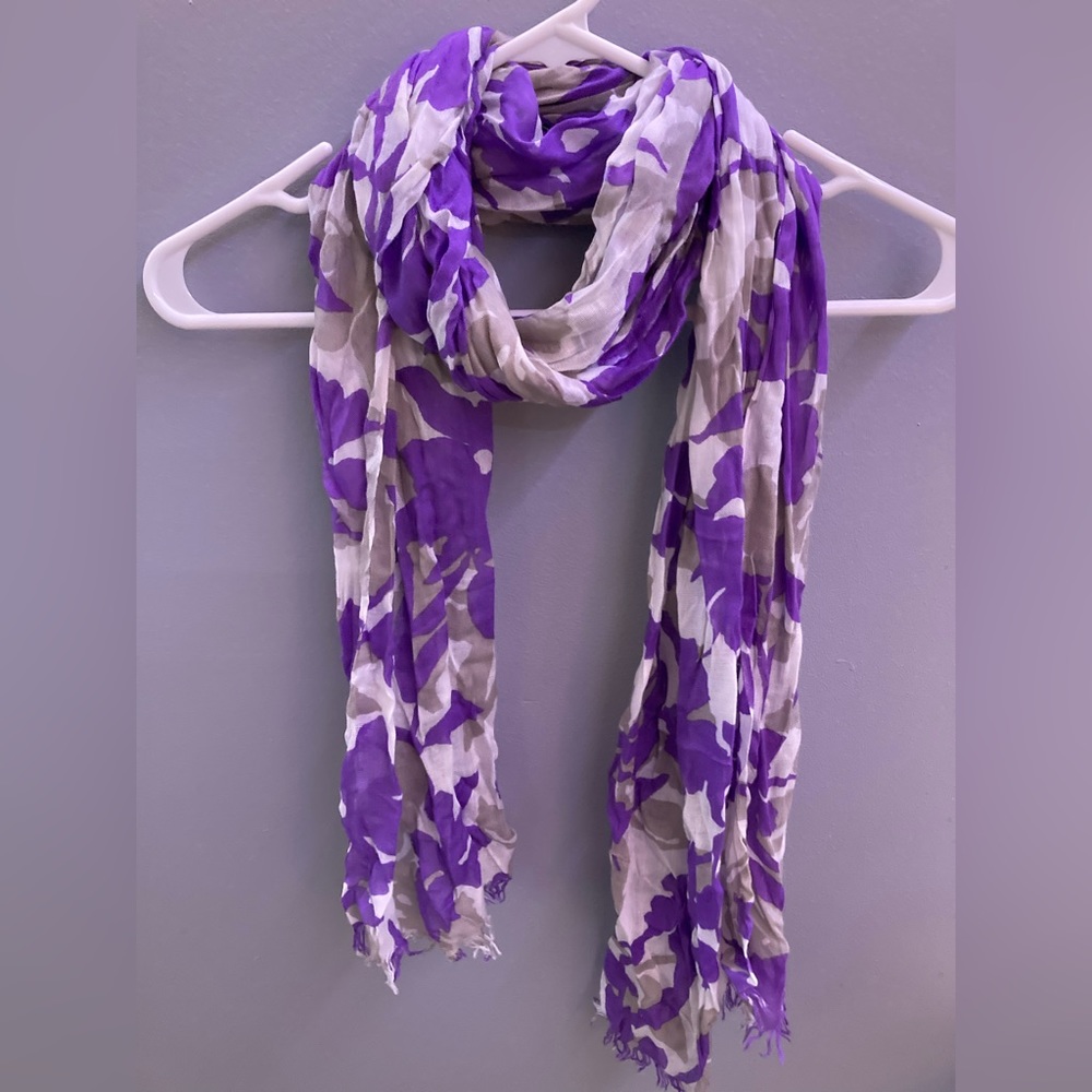 Ann Taylor Floral Scarf